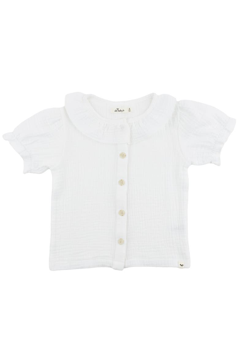 Gauze Layla Blouse, Main, color, Oyster