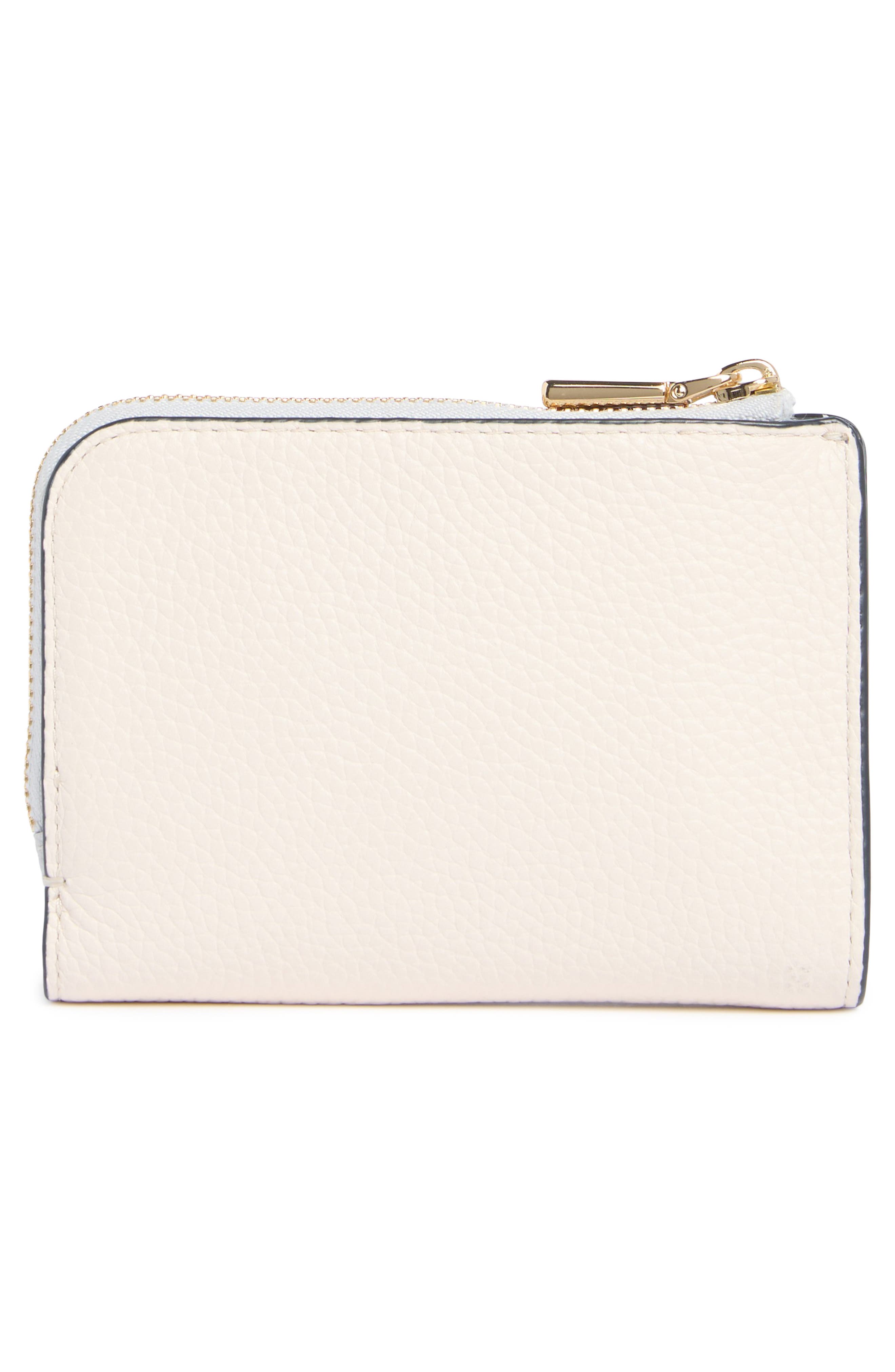 Kate Spade New York ava colorblock pebbled leather zip bifold wallet ...