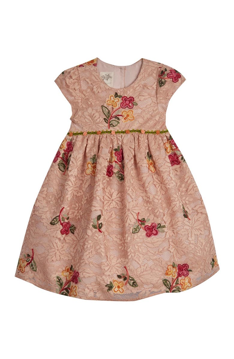 Laura Ashley Floral Embroidered Dress, Main, color,