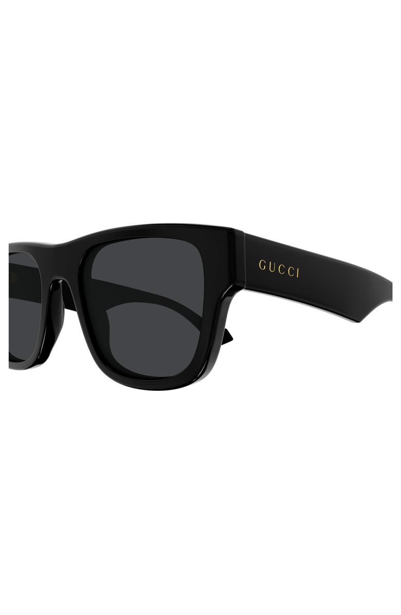 Gucci 53mm Polarized Square Sunglasses, Alternate, color, 