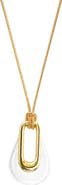 ARGENTO VIVO Mother of Pearl Pendant Long Necklace