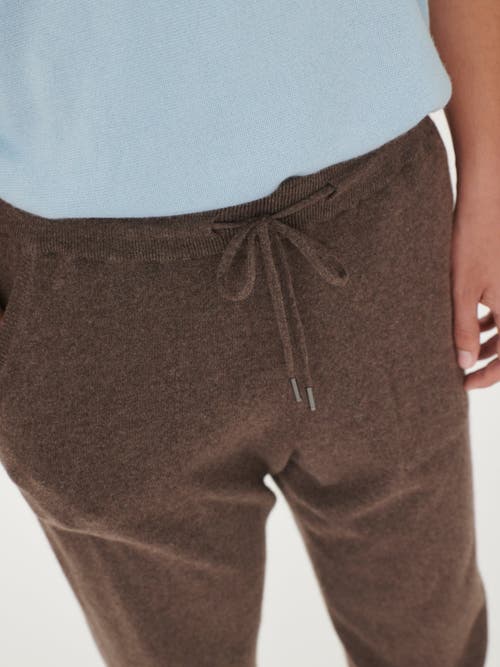 Gobi Mongolian Cashmere Jogger In Cocoa
