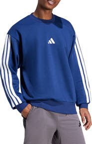 adidas Essential 3-Stripes Fleece Pullover