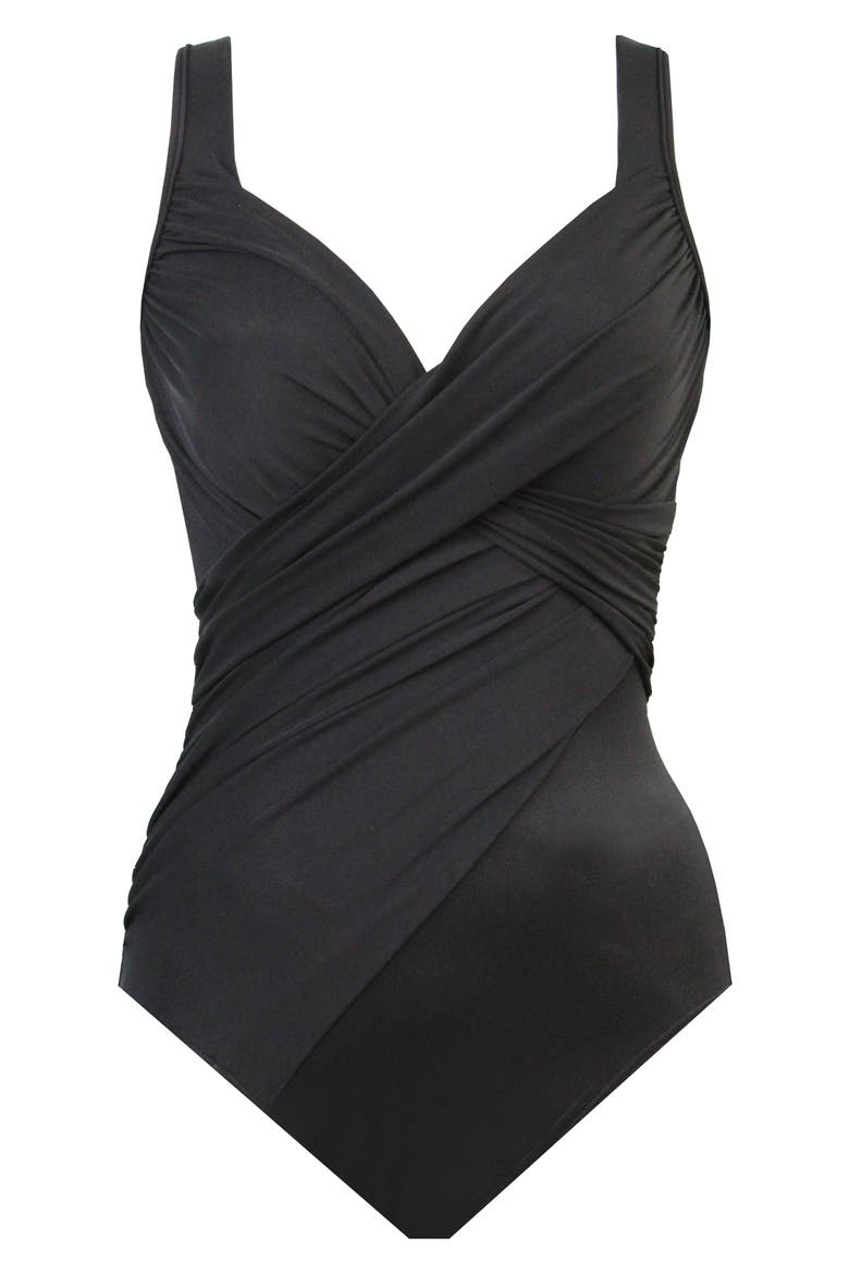Rock Solid Revele One-Piece Swimsuit, Alternate, color, BLACK