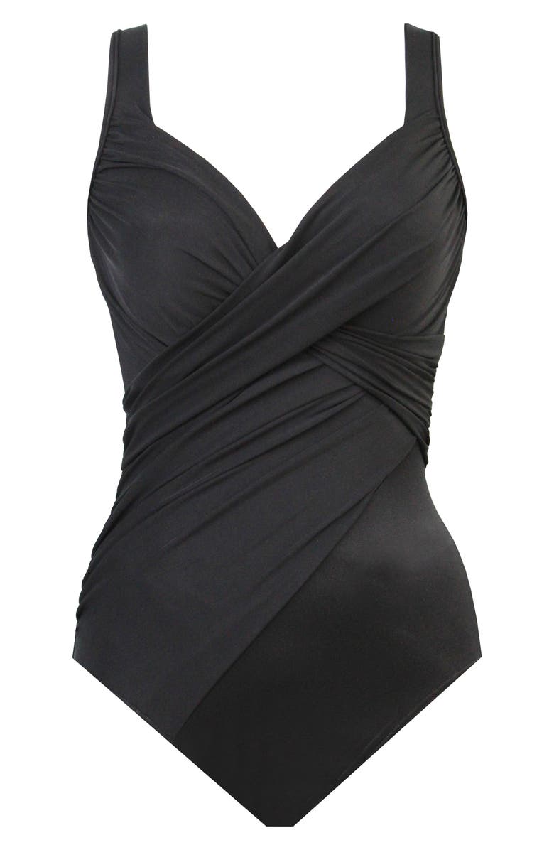 Miraclesuit<sup>®</sup> Rock Solid Revele One-Piece Swimsuit, Alternate, color, Black