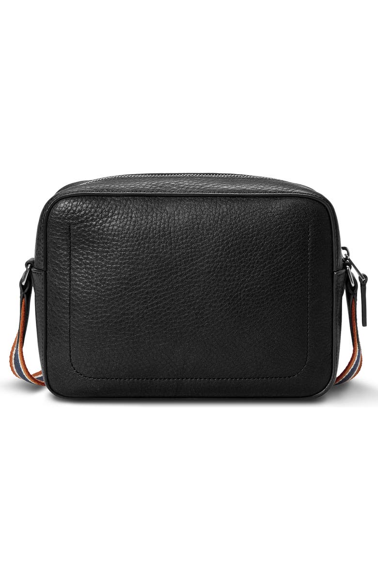 Shinola Leather Camera Crossbody Bag, Alternate, color, Black