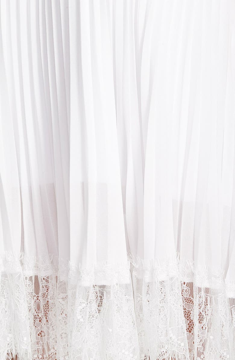 Leith Lace Trim Pleated Skirt, Alternate, color,