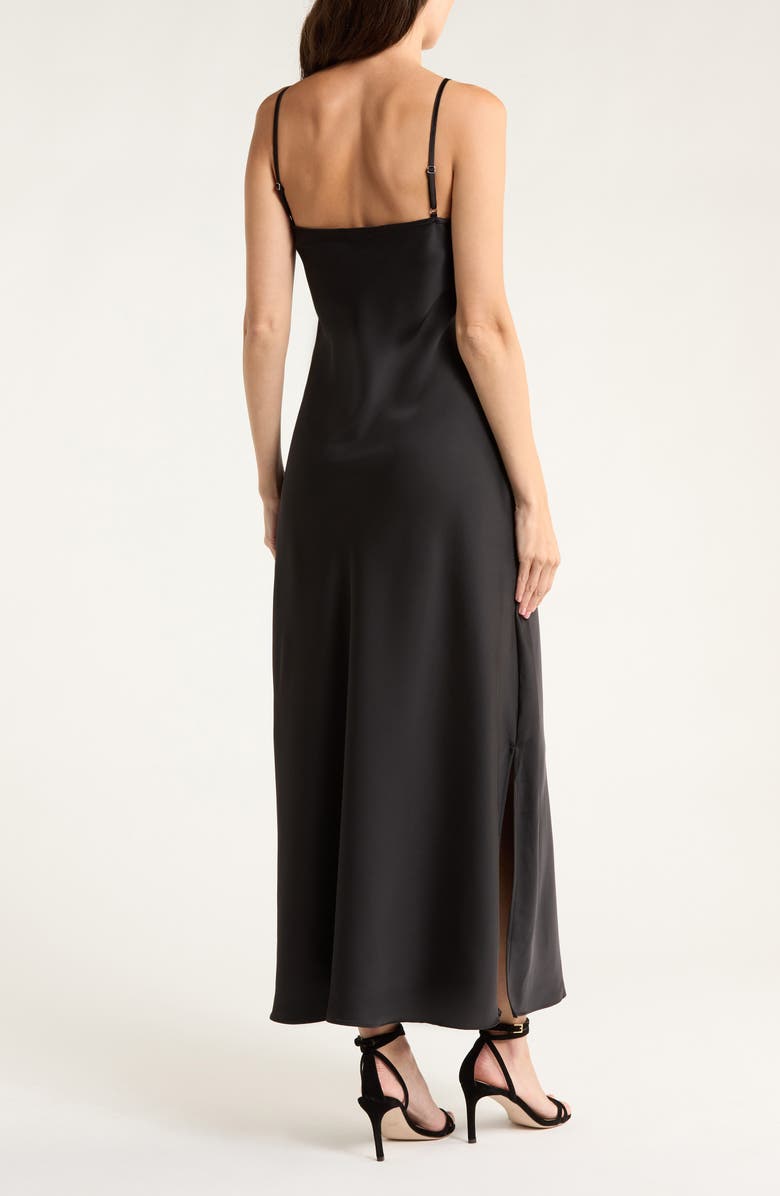 Halogen<sup>®</sup> Rhinestone Bow Sweater With Slipdress, Alternate, color, Rich Black