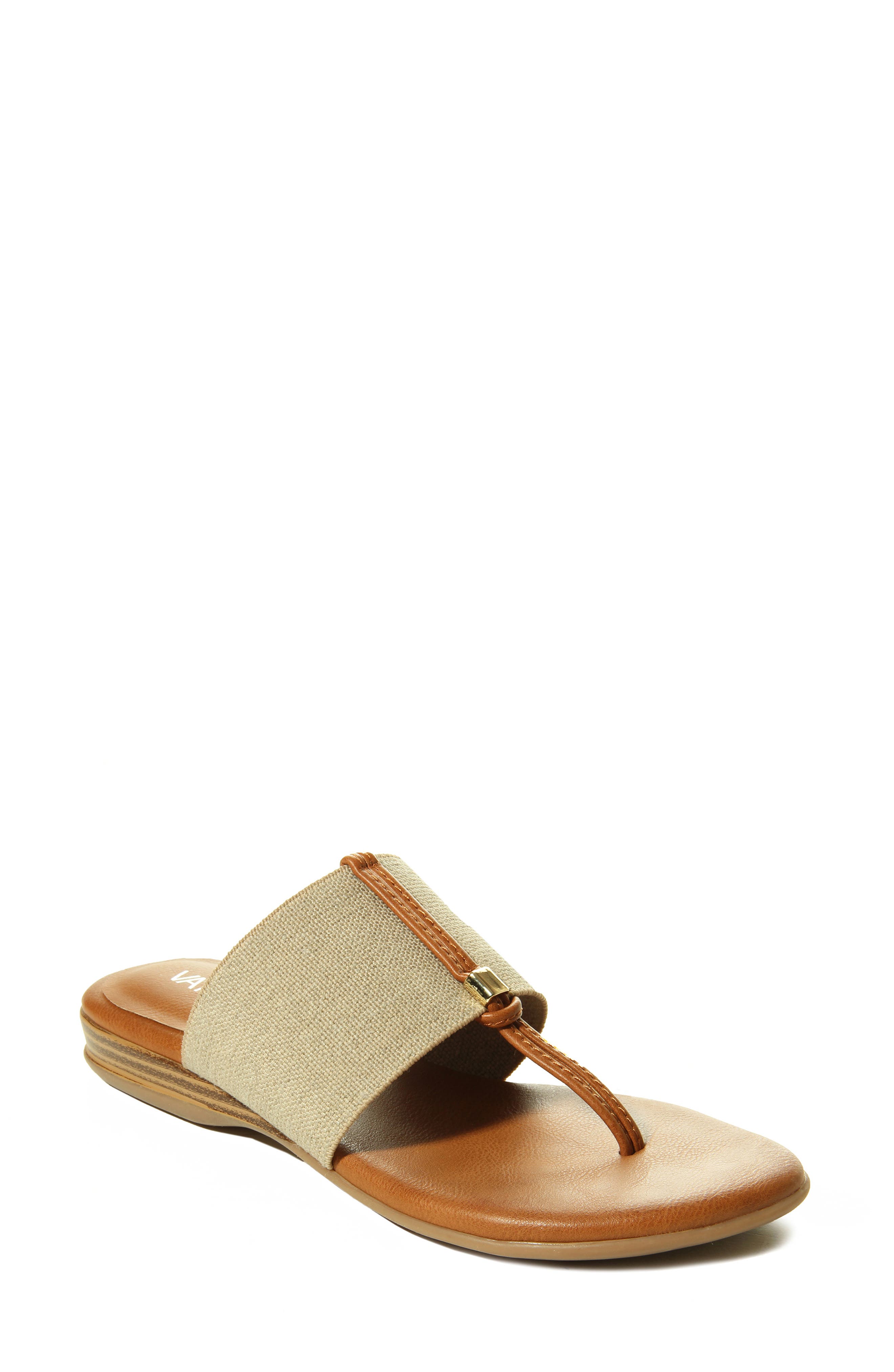 Yesen Slide Sandal, Main, color, NATURAL CANVAS