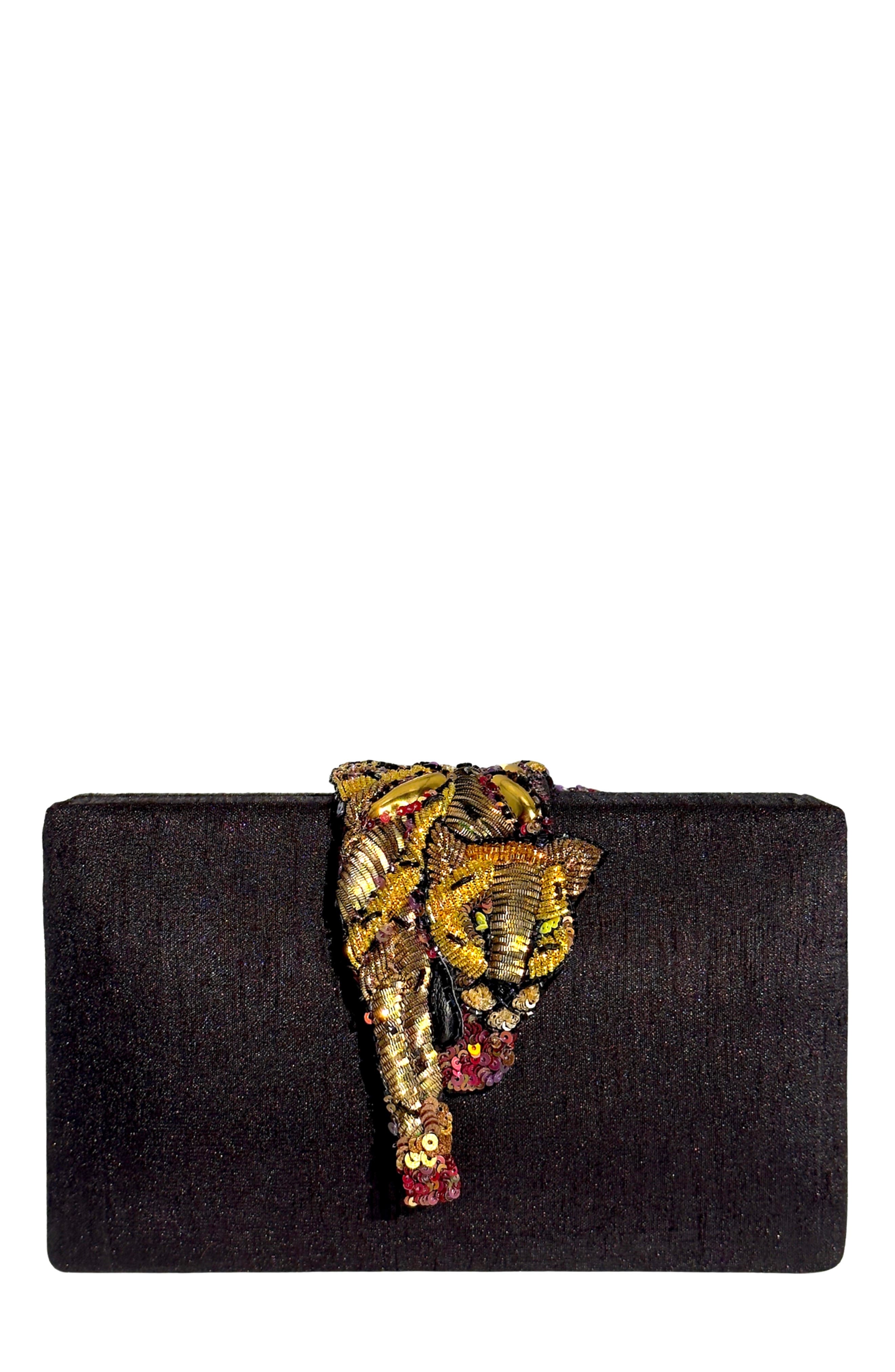 Simitri Raaka Clutch, Main, color, Onyx