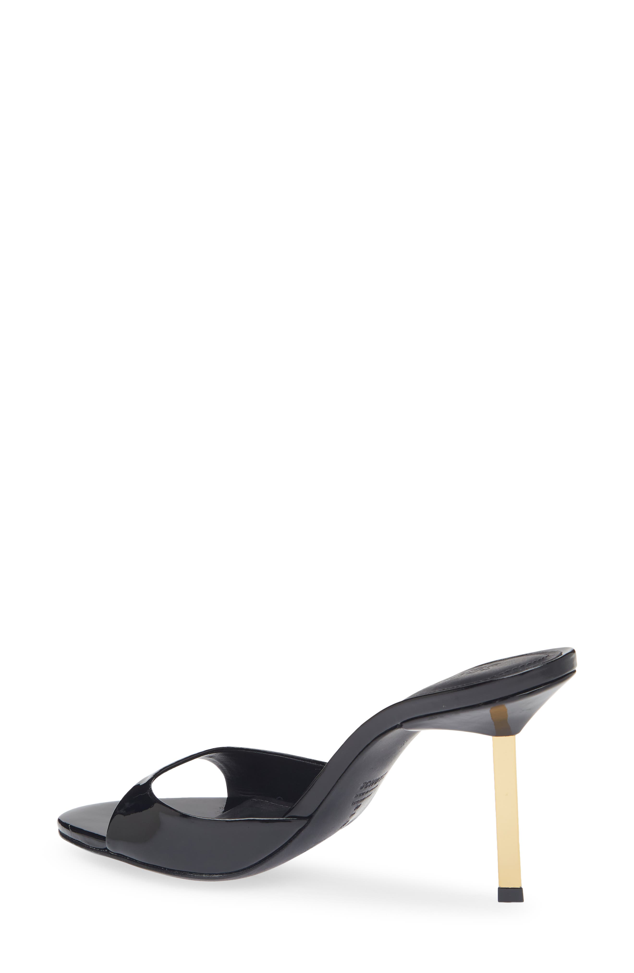Schutz Allure Slide Sandal, Alternate, color, Black
