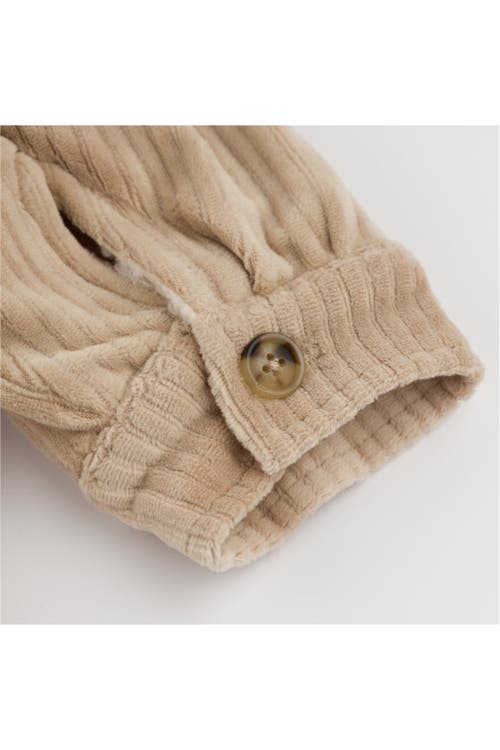 Oh Baby ! Corduroy With Snowdrift Shacket In Sand