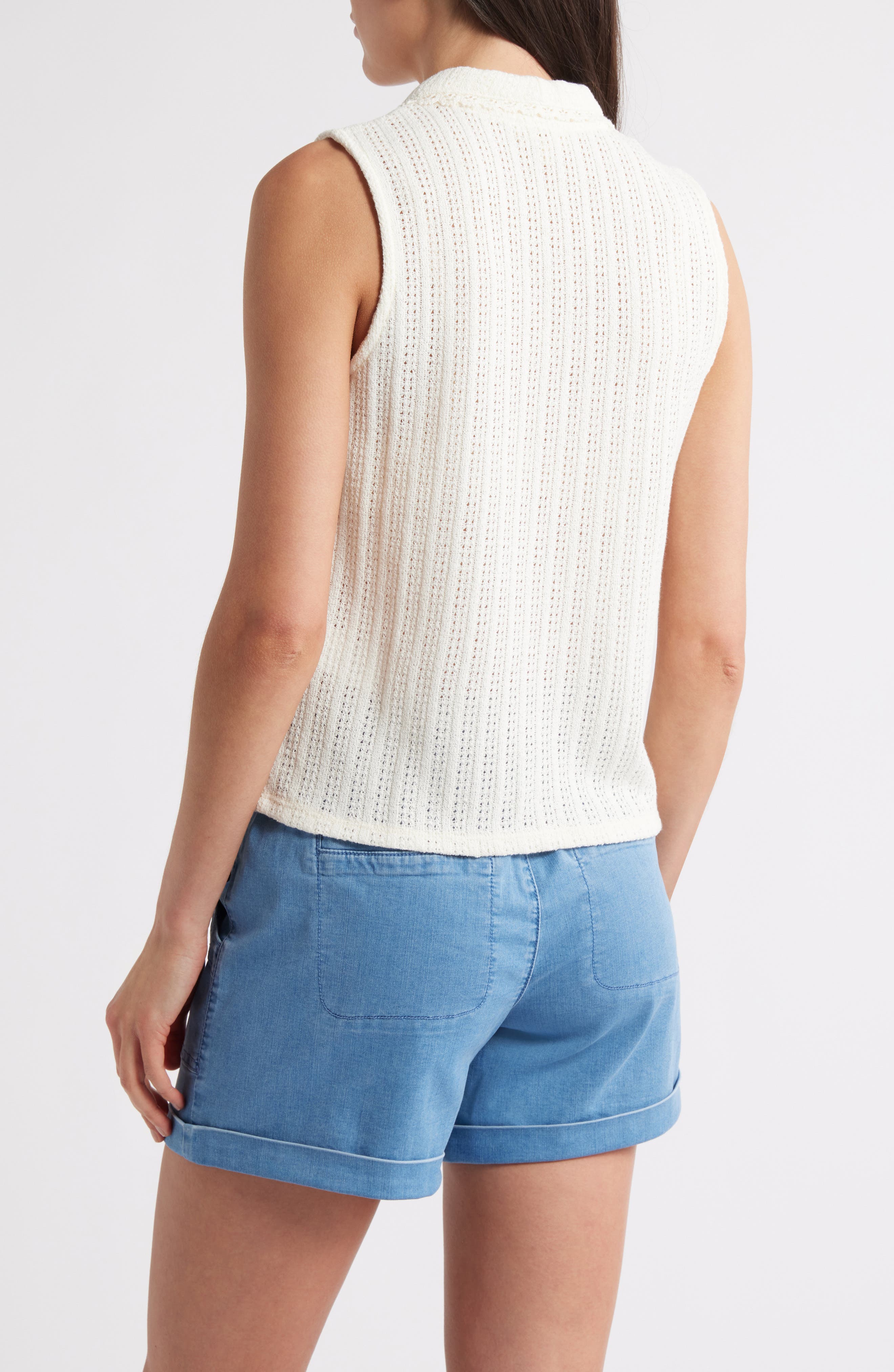 Knit V-Neck Sweater Vest - image 2