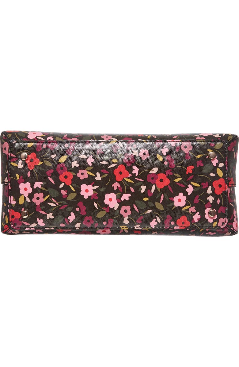 Kate Spade New York cameron street boho floral- lottie leather satchel, Alternate, color,