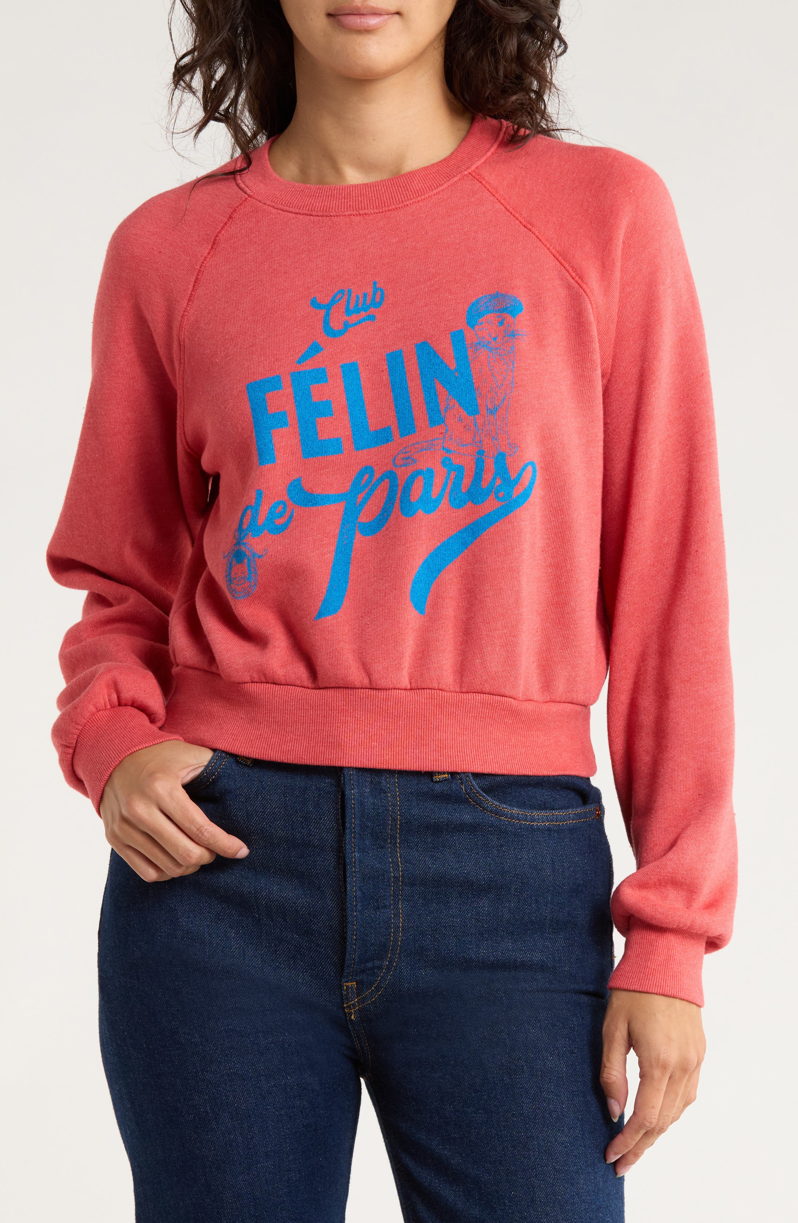 Project Social T Felin de Paris Shrunken Sweatshirt