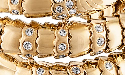 Eden Presley Swedish Fish Diamond Double Wrap Ring In Gold