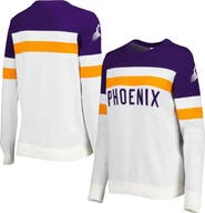 LUSSO Women's Lusso Purple/Cream Phoenix Suns Dominique Pullover Sweater
