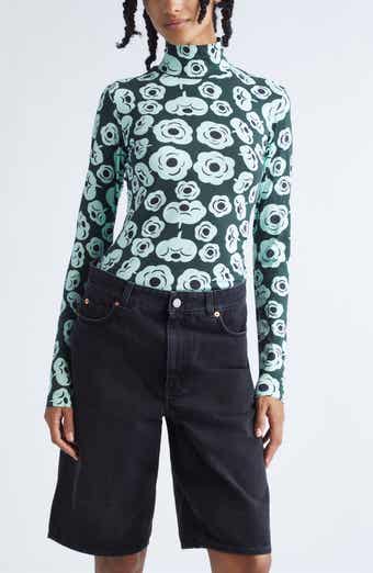 Marimekko Armas Tumma Floral Turtleneck Top