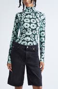 Marimekko Armas Tumma Floral Turtleneck Top