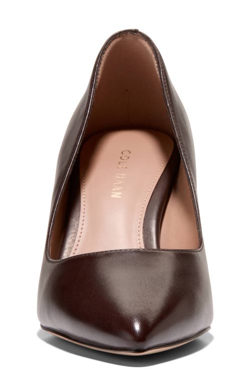 Cole Haan Mylah Pump In Dark Chocolate Leather