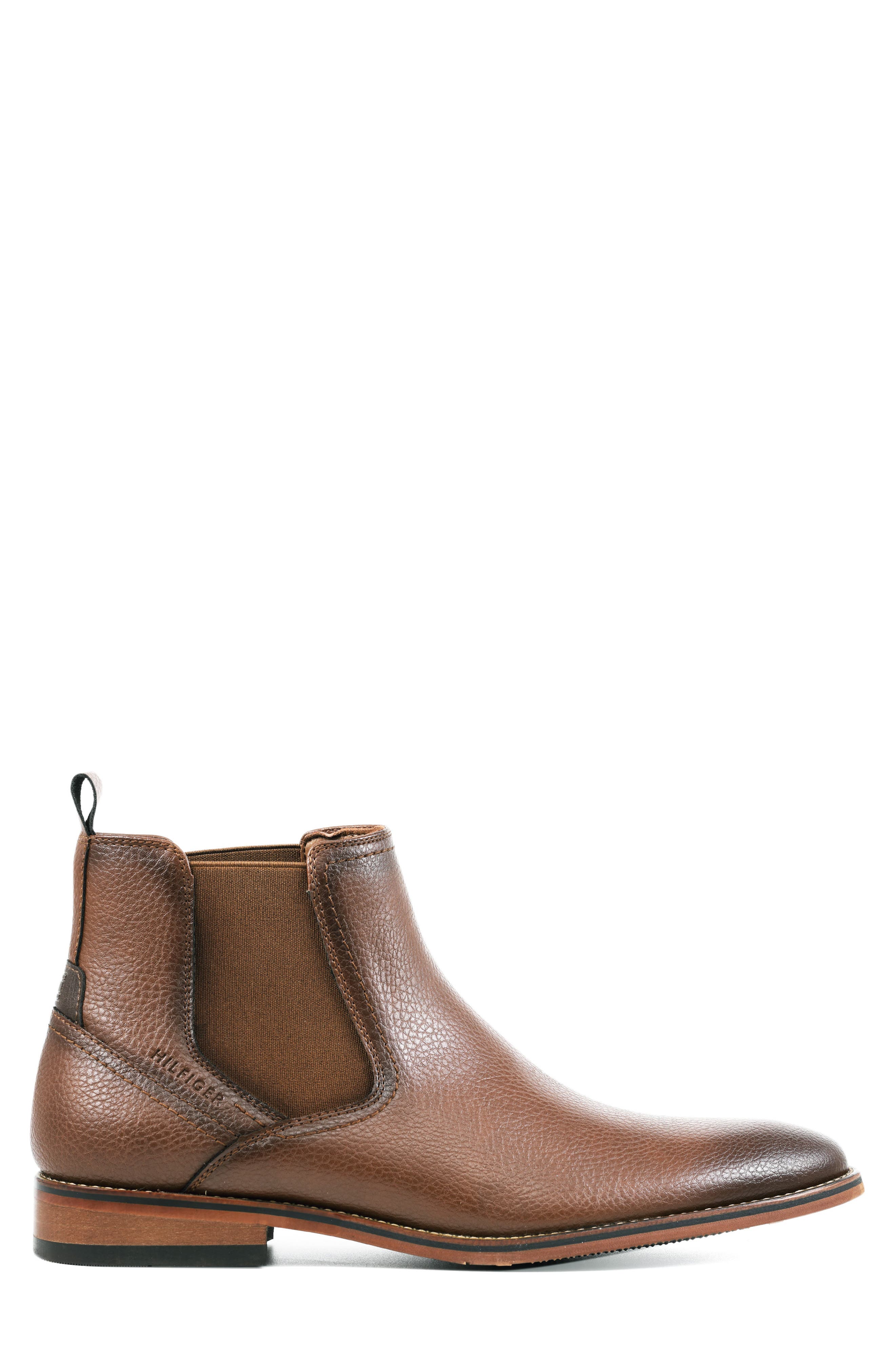Tommy Hilfiger Berton Chelsea Boot, Alternate, color, Medium Brown