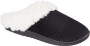 ISOTONER Louise Chevron Quilted Faux Shearling Lined Slipper