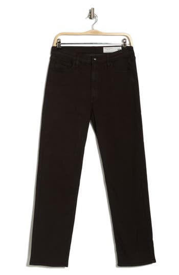 Rag & Bone Hattie Mid Rise Full Length Straight Leg Jeans In Black Rinse
