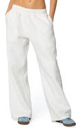 EDIKTED Bonney Bow Wide Leg Sweatpants