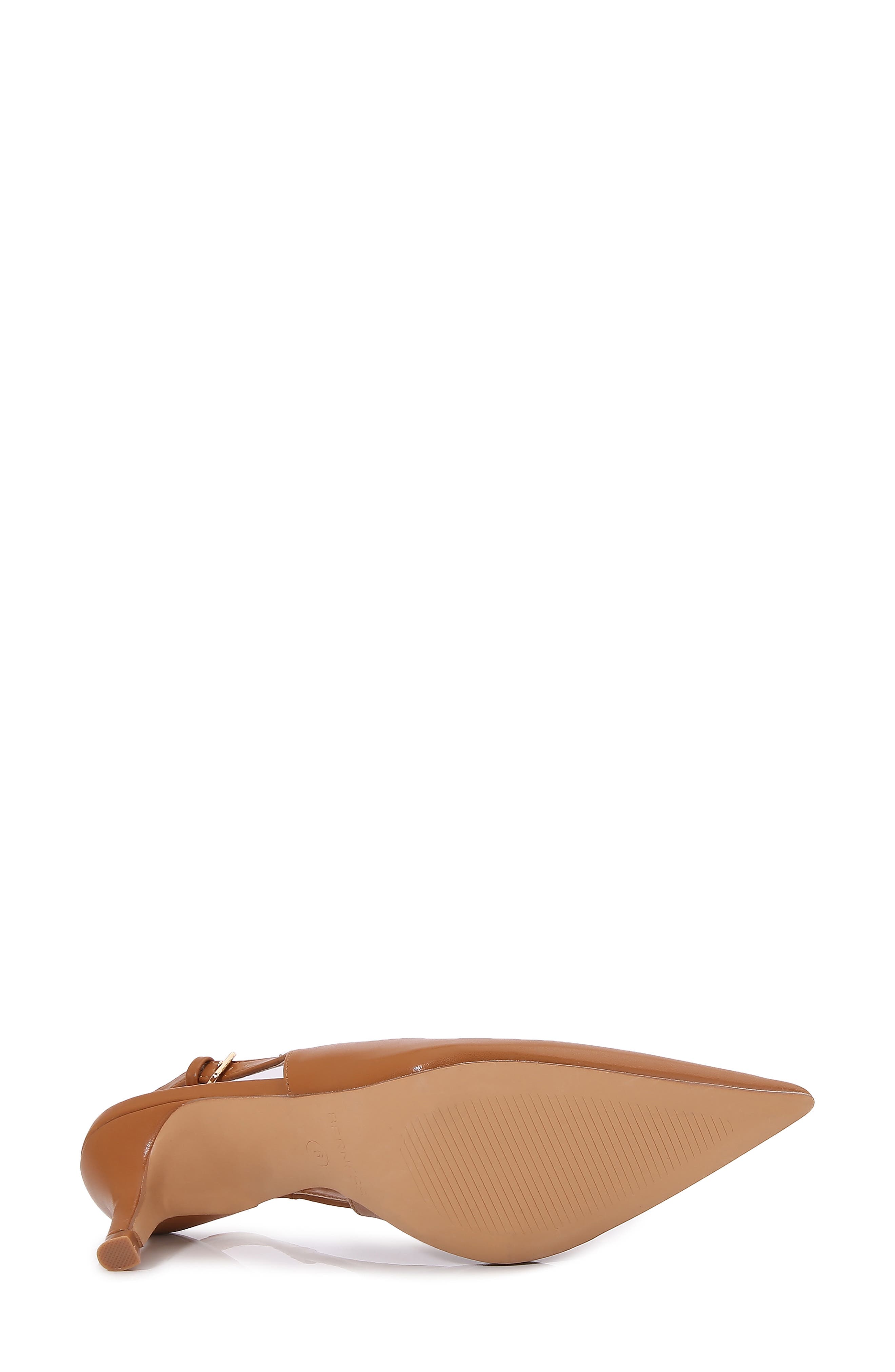 Clarabelle Pointed Toe Slingback Pump, Alternate, color, CAMEL