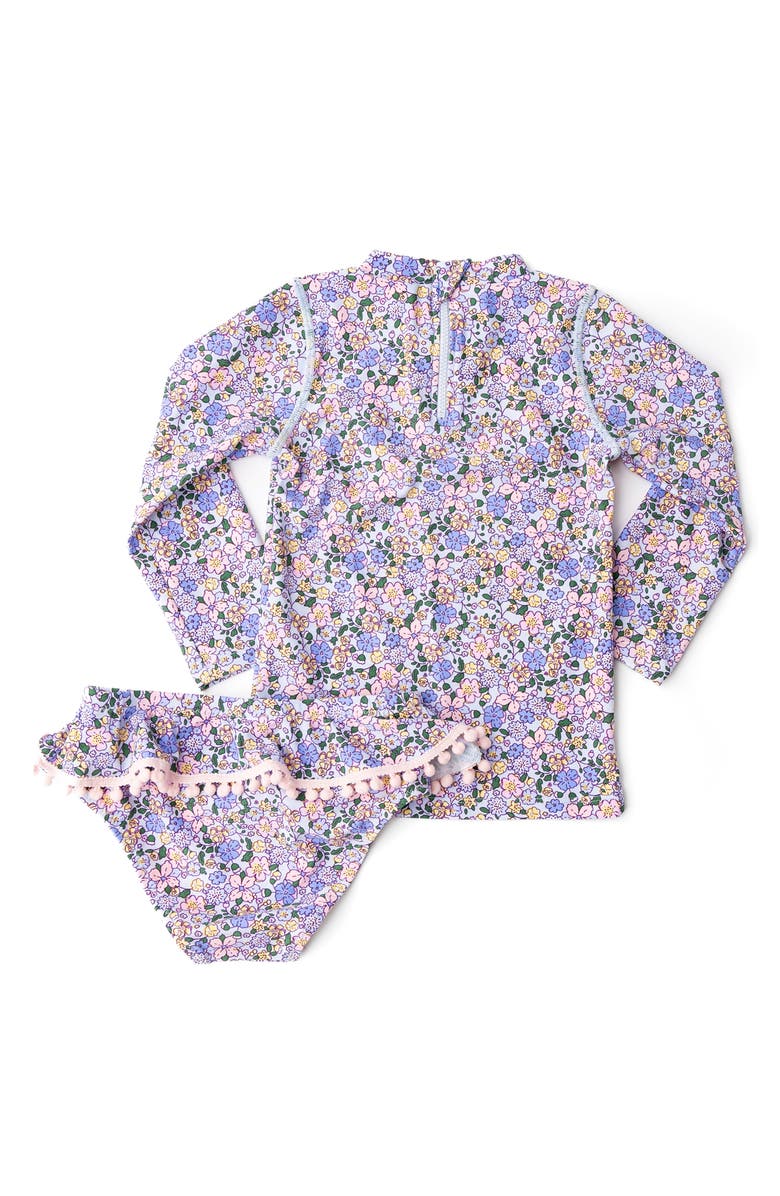 Shade Critters Kids' Long Sleeve Two-Piece Rashguard Swimsuit, Alternate, color, Blue