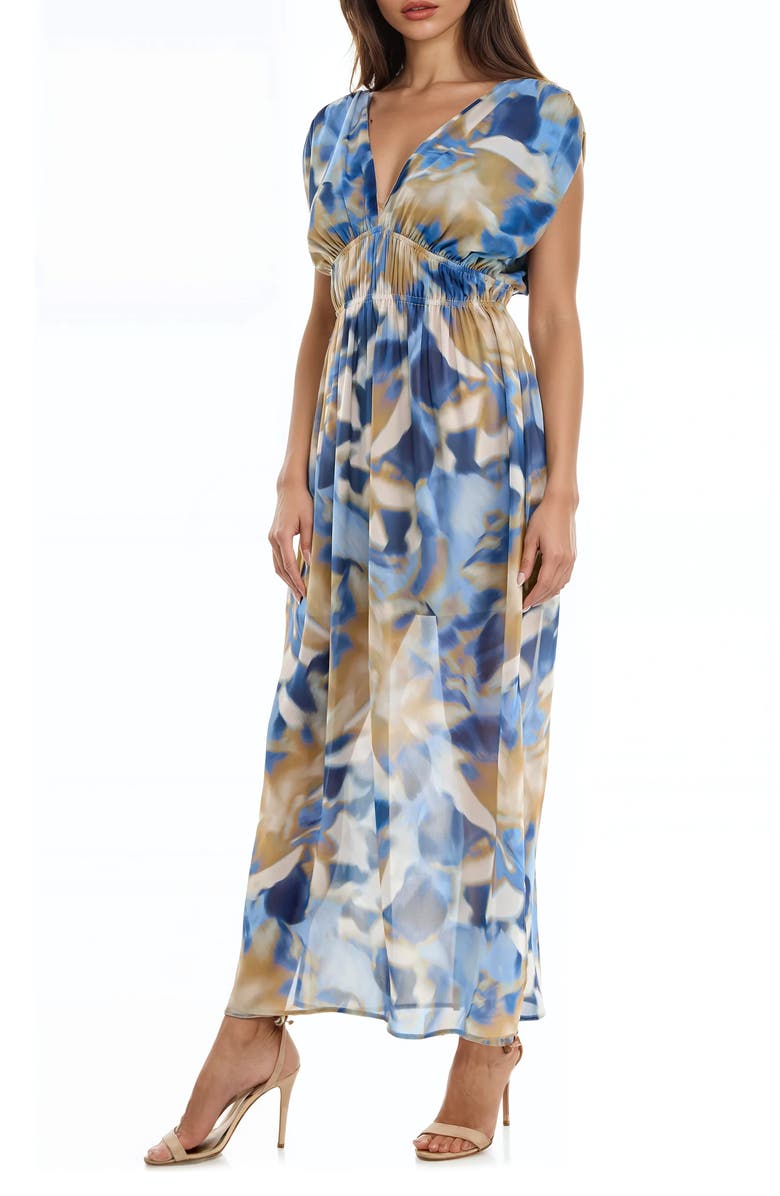 Socialite V-Neck Maxi Dress, Alternate, color,