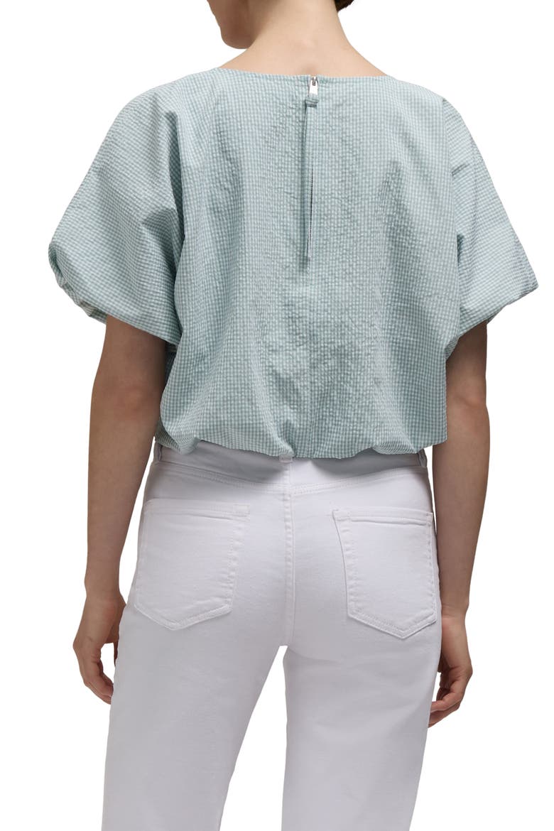 Crop Bubble Top, Alternate, color, SURF SPRAY