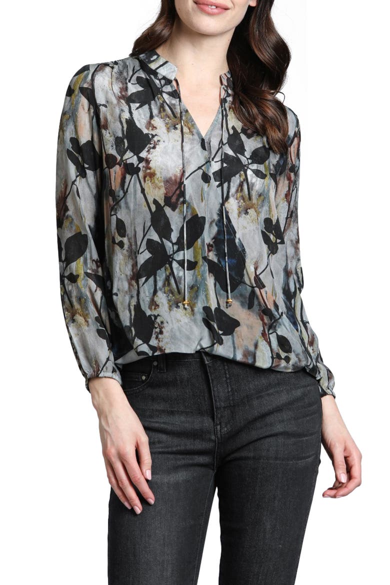 Printed Top, Main, color, GREY MULTI