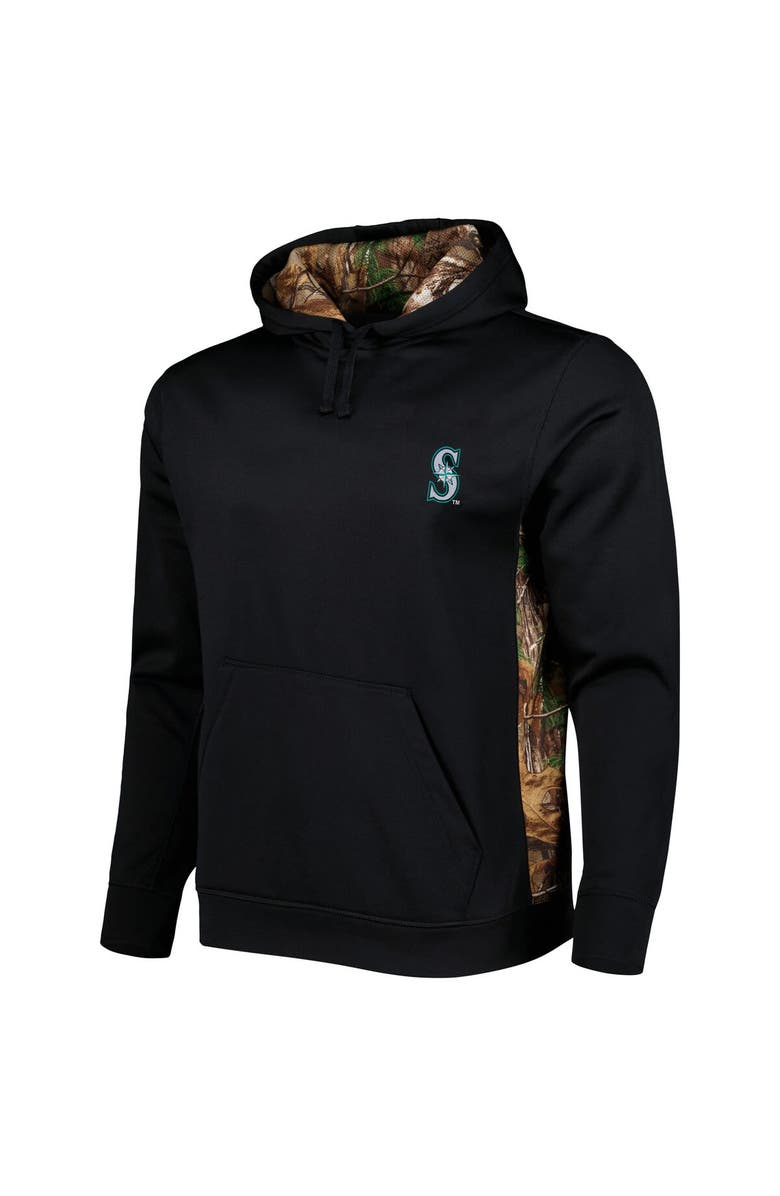 DUNBROOKE Men's Dunbrooke Black/Camo Seattle Mariners Ranger Pullover Hoodie, Alternate, color, Black