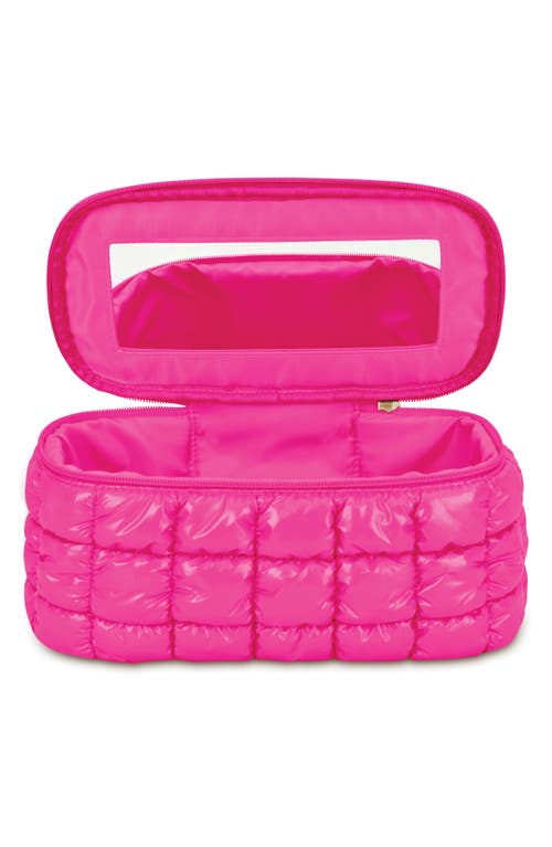 Iscream Kids' Shiny Puffer Cosmetics Case In Brown