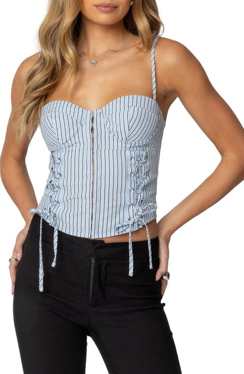 Women's Corset & Bustier Striped Tops | Nordstrom Women's Corset & Bustier Striped Tops | Nordstrom