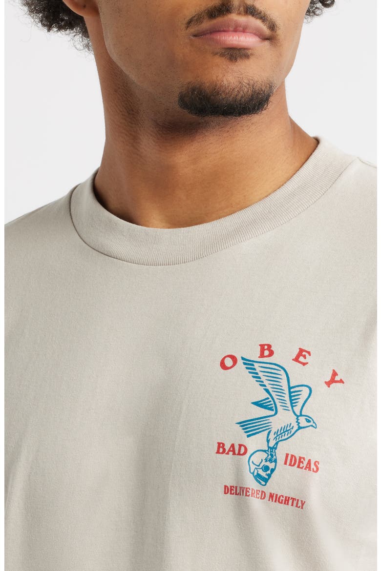 Bad Ideas Eagle Graphic T-Shirt, Alternate, color, SILVER GREY