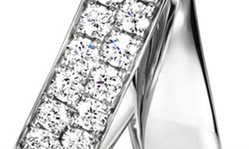 Hearts On Fire Inside Out Spiral Diamond Huggie Hoop Earrings