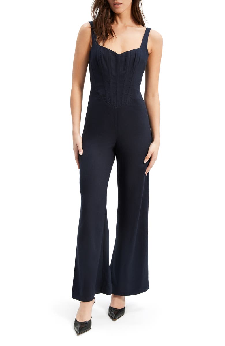 Bardot Baela Corset Jumpsuit, Main, color,