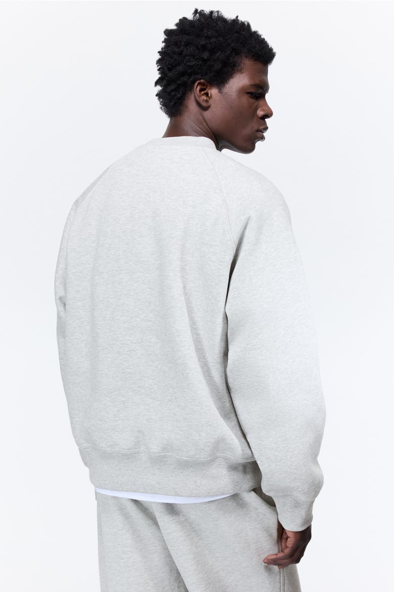 Oversized Fit Sweatshirt, Alternate, color, Gray melange
