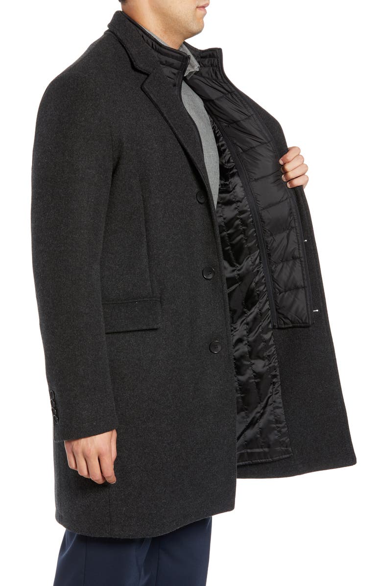 Andrew Marc Cunningham Quilted Bib Inset Topcoat, Alternate, color, 