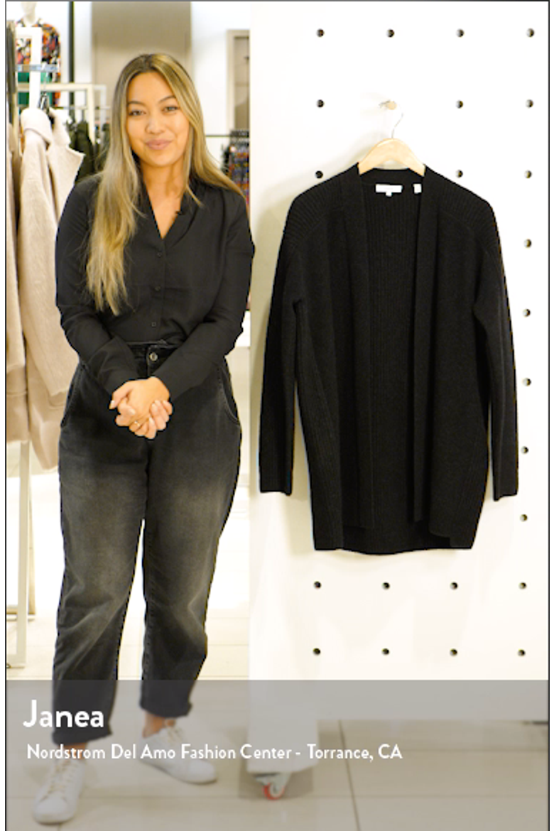 Ribbed Wool & Cashmere Cardigan video