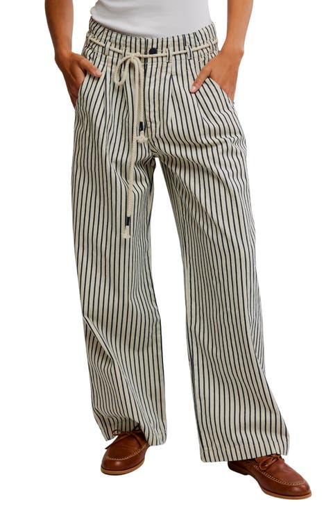 Dakota Stripe Wide Leg Pants