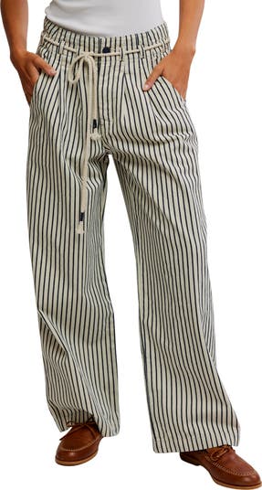 Dakota Stripe Wide Leg Pants