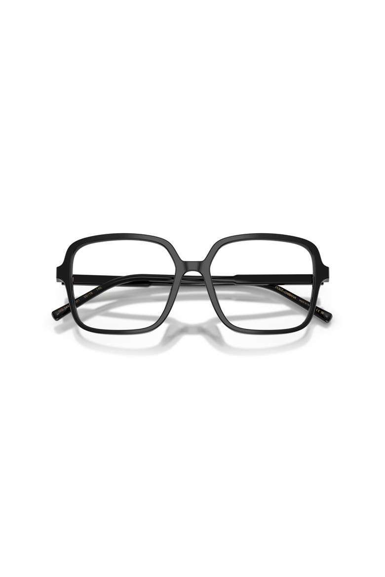 53mm Square optical glasses, Alternate, color, Black