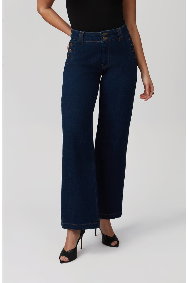 Colette High Rise Wide Leg Jeans, Main, color, Dark Rinse Blue