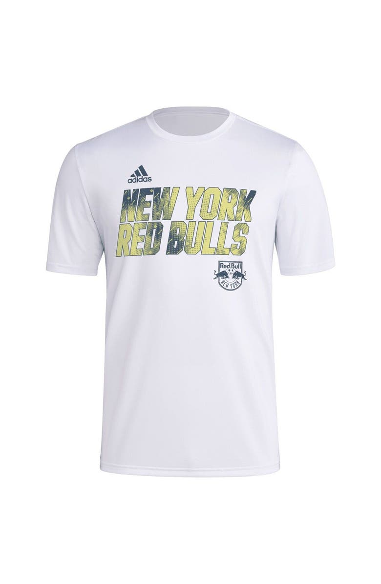 adidas Men's adidas White New York Red Bulls Team Jersey Hook AEROREADY T-Shirt, Alternate, color, White