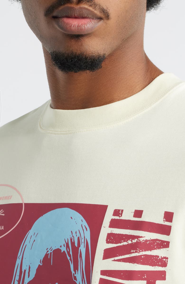 MEMORY LANE Runnin' Past Cotton Jersey Graphic T-Shirt, Alternate, color, Off White