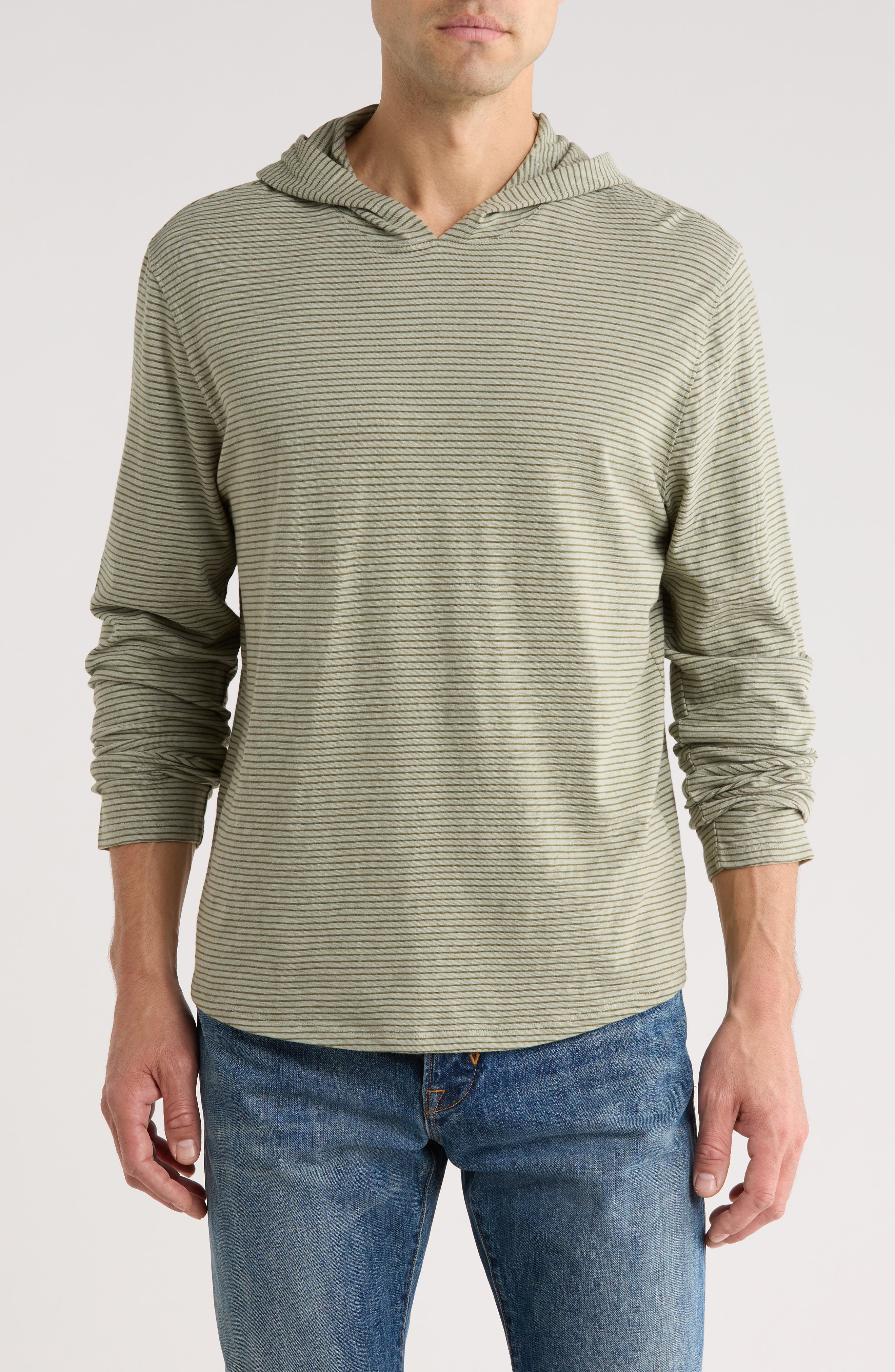Stripe Slub Cotton Hoodie - image 5