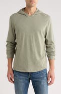 Vince Stripe Slub Cotton Hoodie